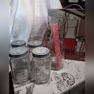 5 Piece Mason Jar set